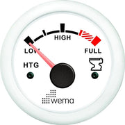 PİS SU TANKI SEVİYE GÖSTERGESİ 52 mm BEYAZ/BEYAZ WEMA