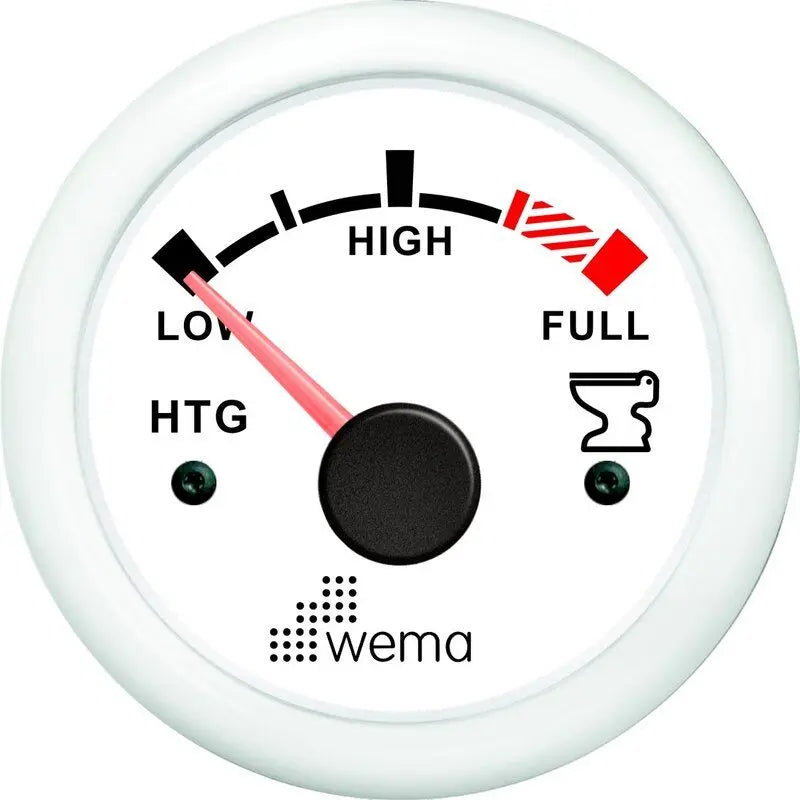 PİS SU TANKI SEVİYE GÖSTERGESİ 52 mm BEYAZ/BEYAZ WEMA