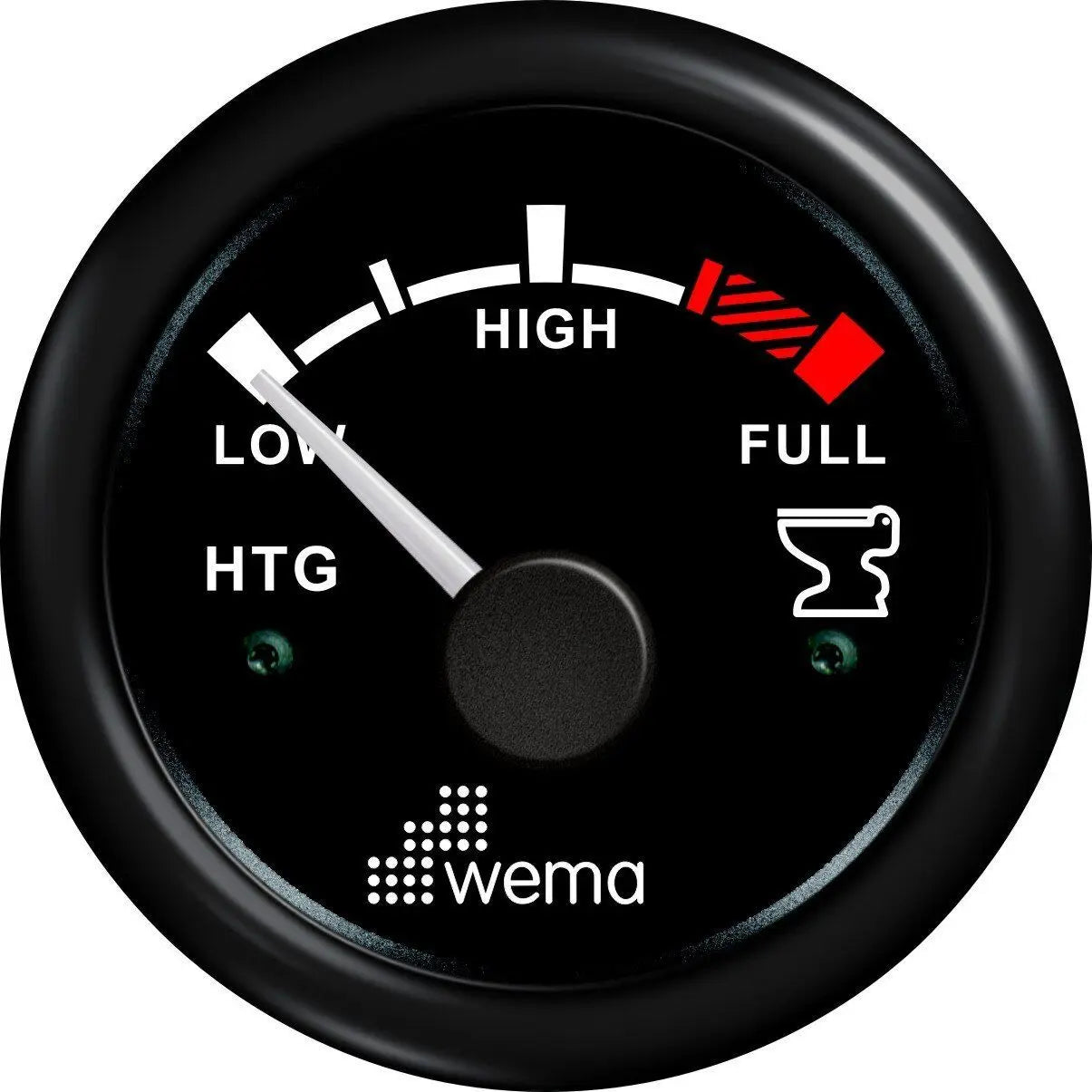 PİS SU TANKI SEVİYE GÖSTERGESİ 52 mm SİYAH/SİYAH WEMA