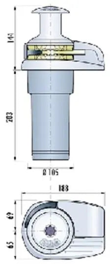 Quick Crystal 800W 8mm 24V Tamburlu Irgat Mas Mare