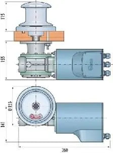 Quick Tumbler capstan 12V 10MM 1000W Mas Mare