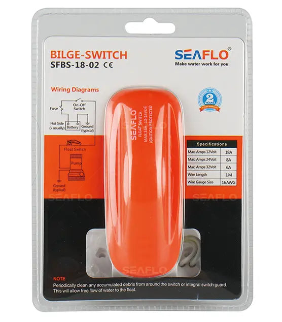 SEAFLO SİNTİNE OTOMATİĞİ 18 AMP 12-24 V BİLYALI Seaflo