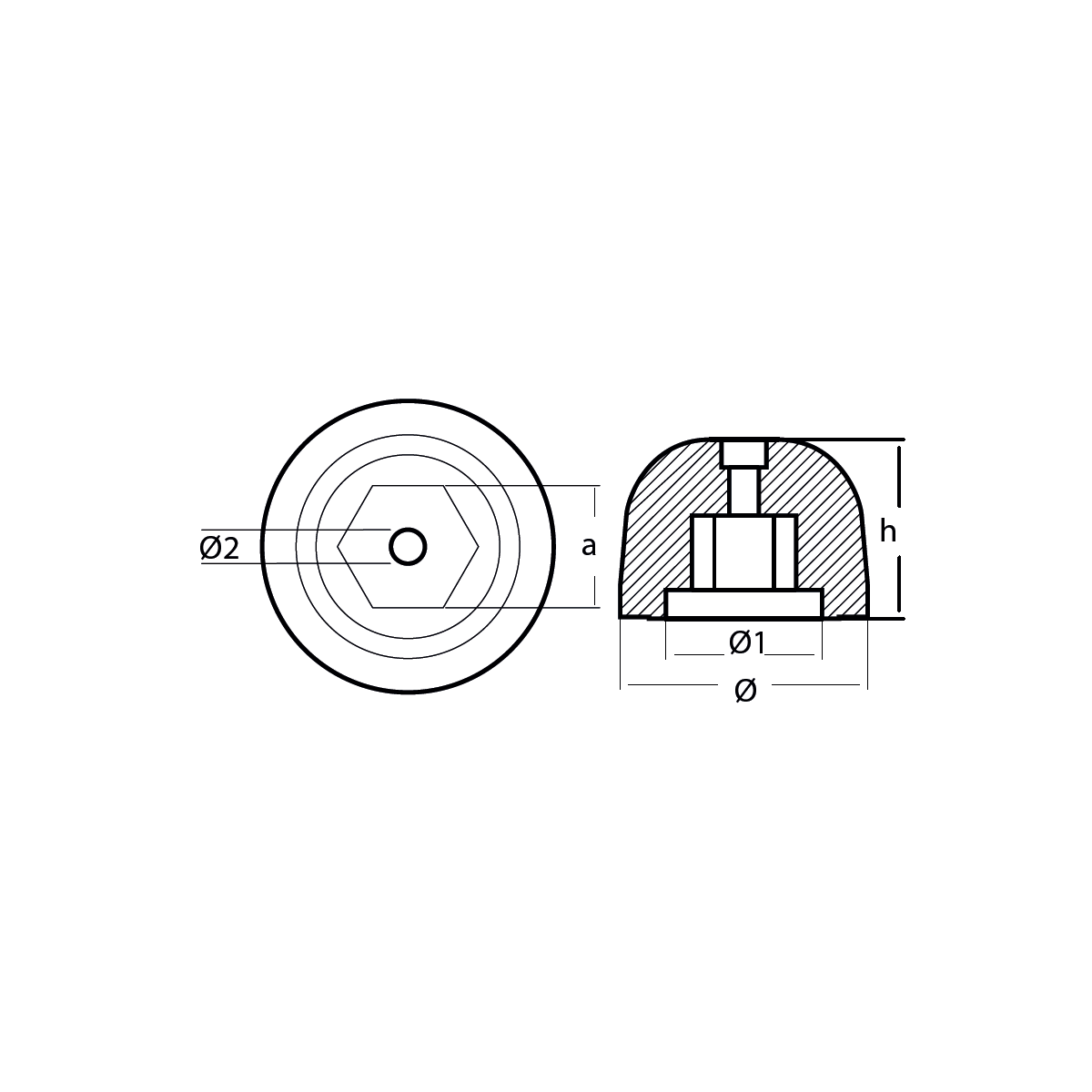 SIDEPOWER/SLEIPNER BAŞ MANEVRA PERVANE TUTYASI SP550 HYD, SH420, SH550 ÇİNKO TECNOSEAL