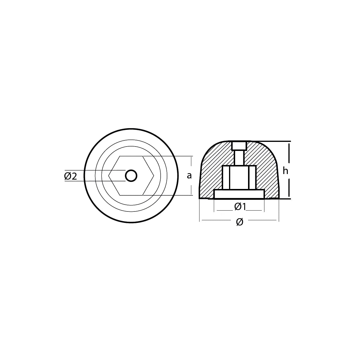 SIDEPOWER/SLEIPNER BAŞ MANEVRA PERVANE TUTYASI SP550 HYD, SH420, SH550 ÇİNKO TECNOSEAL