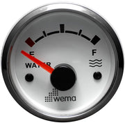 SU TANKI SEVİYE GÖSTERGESİ 52 mm KROM/BEYAZ WEMA