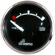 SU TANKI SEVİYE GÖSTERGESİ 52 mm KROM/SİYAH WEMA