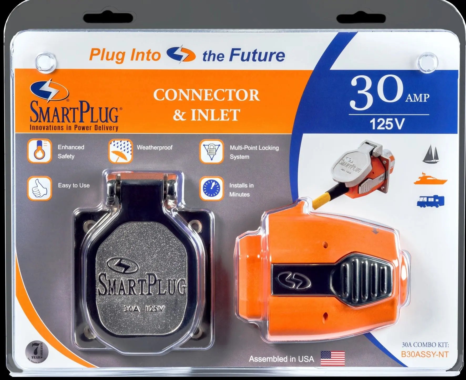 Sahil Besleme Fiş ve Priz 30A/125V - Mas Mare