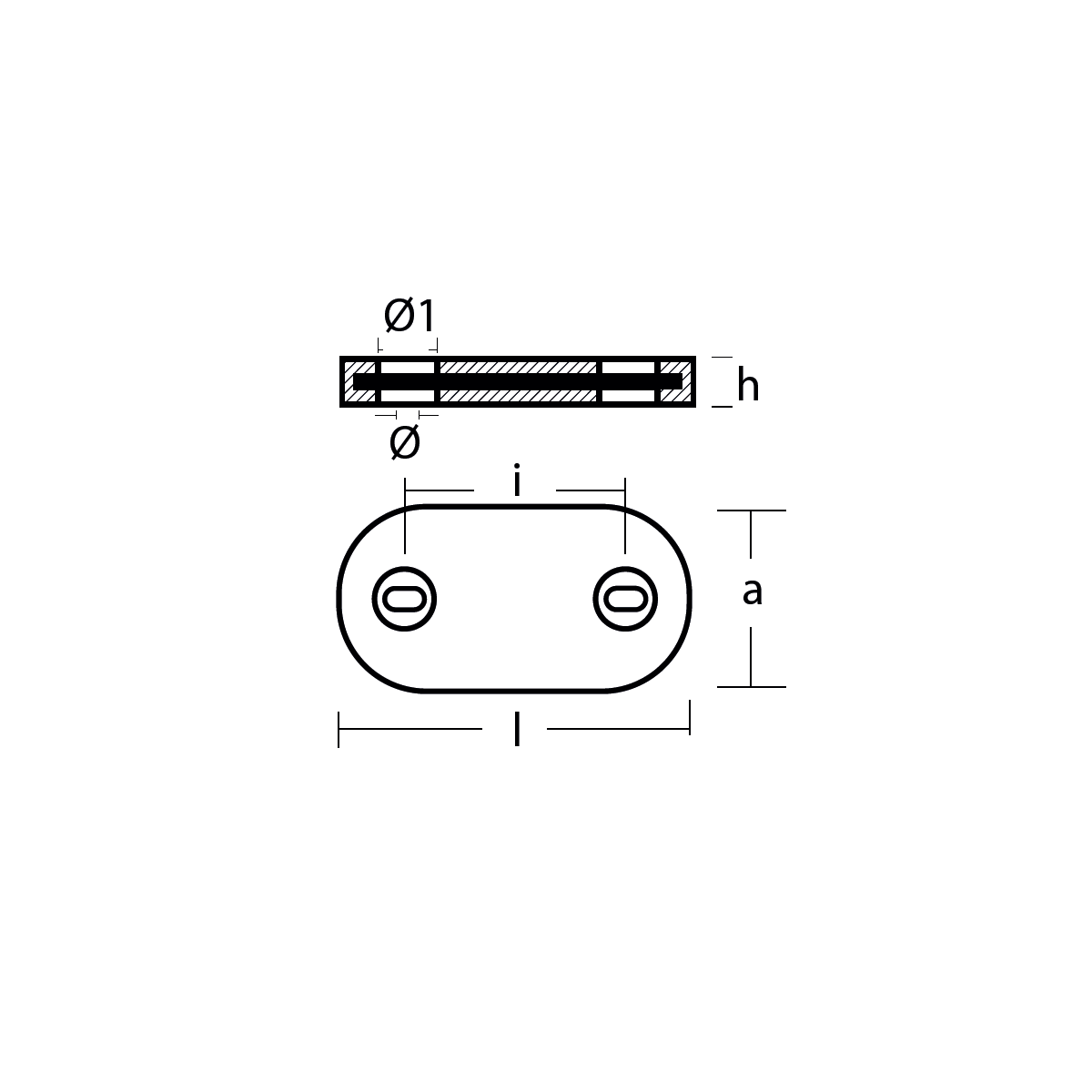 Sea Strainer anode plate 98,4x38,1x12,7 TECNOSEAL