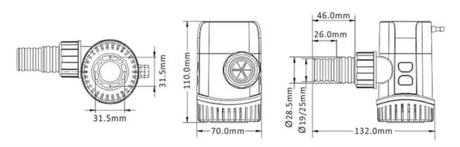 Seaflo Otomatik Sintine Pompası Çek Valfli 800 GPH 12V Seaflo