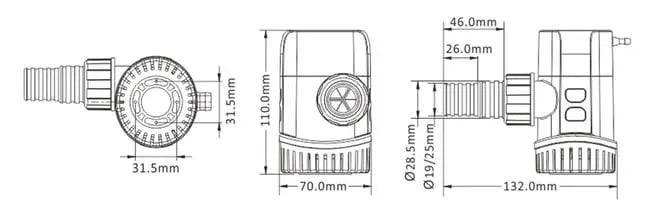 Seaflo Sintine Pompası Çek Valfli 800 GPH 12V Seaflo