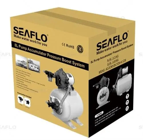 Seaflo Tanklı Hidrofor 24 V 20.8 LT 1.00 LT Tank Seaflo