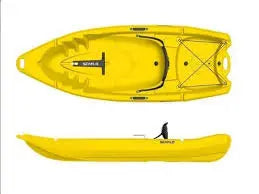 Seaflo Tek Kişilik Kano 125 kg Taşıma Kapasiteli Sarı Mas Mare