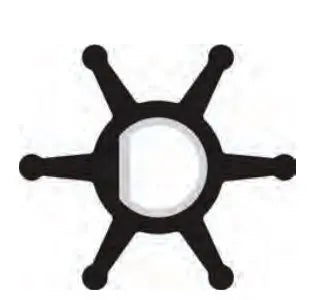 Sherwood Impeller 08000K Genişlik: 19 mm Ø: 40 mm Sherwood