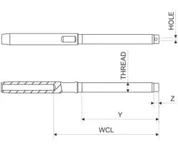Stud Terminal 8mm 5/8 - Mas Mare
