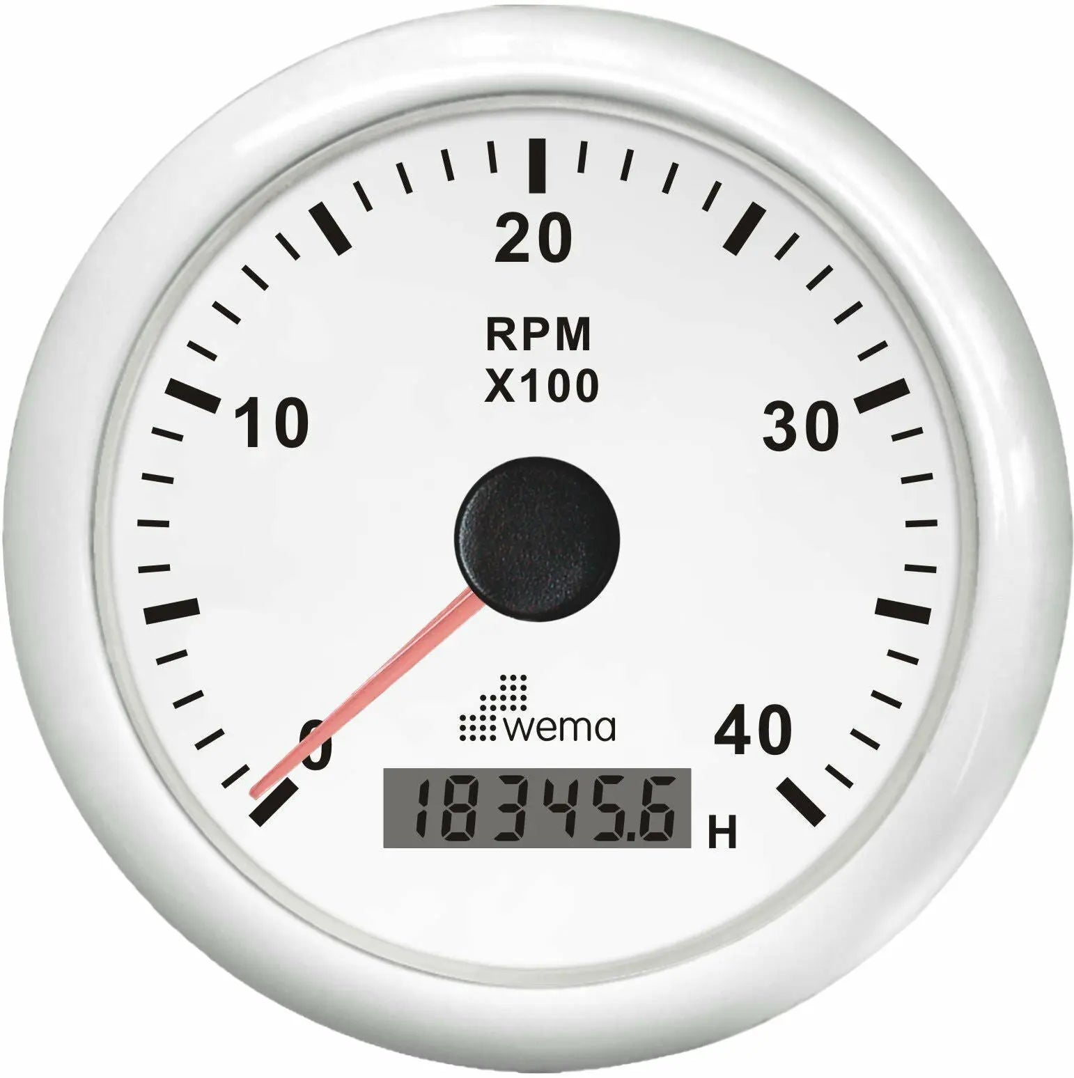TAKOMETRE 4000 RPM 85 mm BEYAZ/BEYAZ WEMA