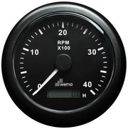 TAKOMETRE 4000 RPM 85 mm SİYAH/SİYAH WEMA