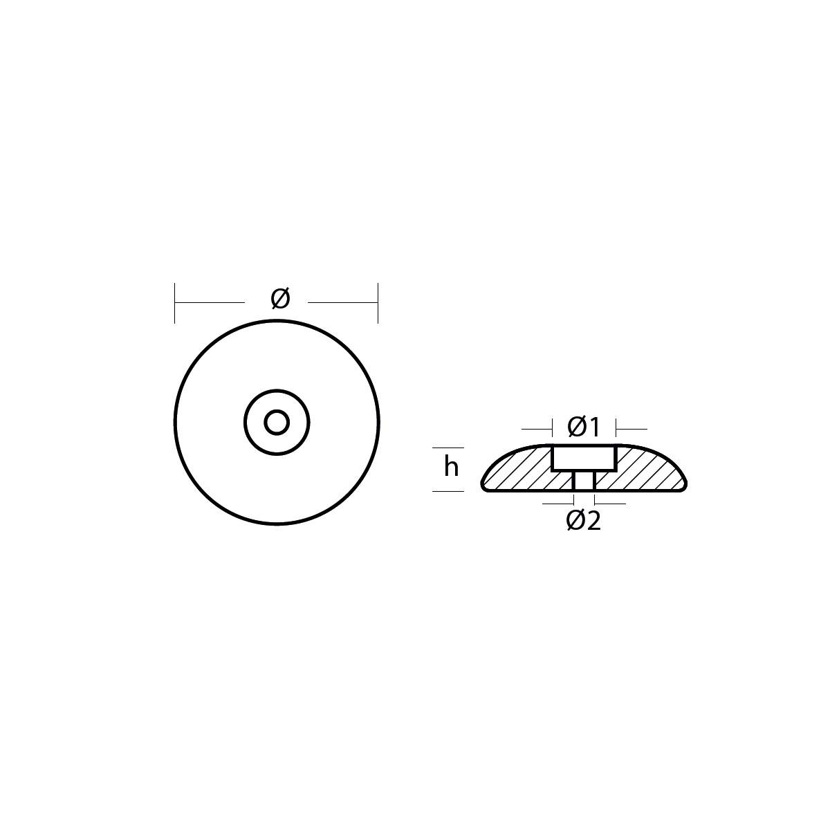 UFO TUTYA Ø225 mm ALÜMİNYUM TECNOSEAL