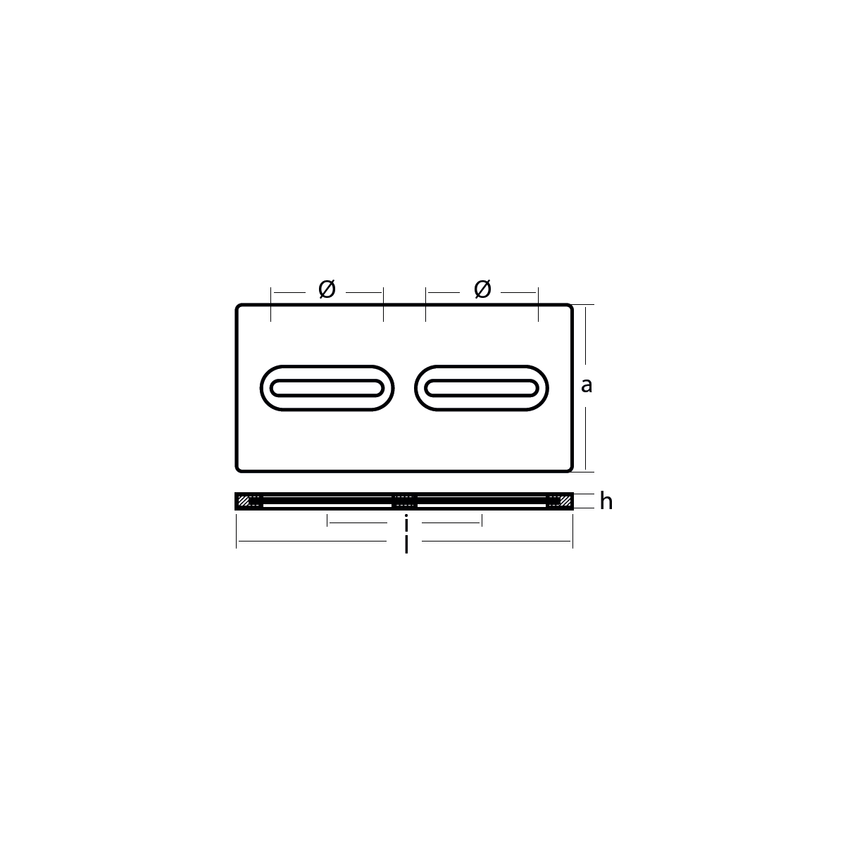 USA KIÇ AYNA VE GÖVDE TUTYASI 305X152X13 H.C.140 ALÜMİNYUM TECNOSEAL