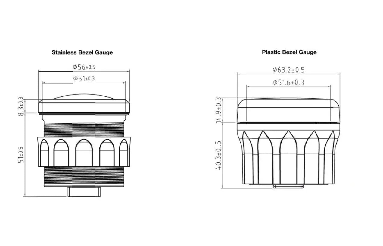 VOLTMETRE ANALOG 24V 52 mm BEYAZ/BEYAZ WEMA