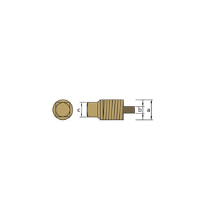 VOLVO PENTA ERKEK TAPA th.1/2'' Bspt + ERKEK DİŞ M8 TECNOSEAL