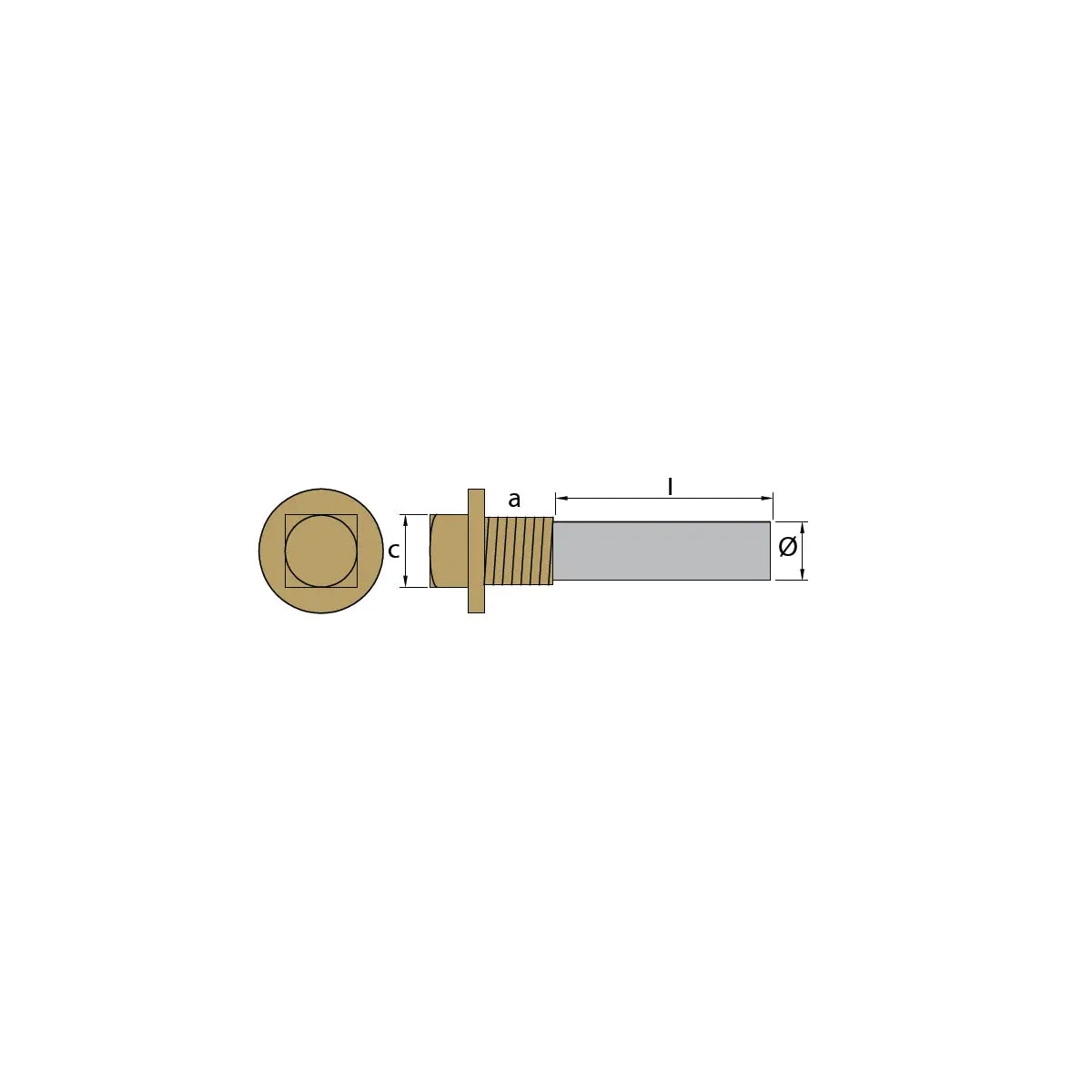 VOLVO PENTA KALEM TUTYA VE TAPA th. 1'' GAS (bspp) TECNOSEAL