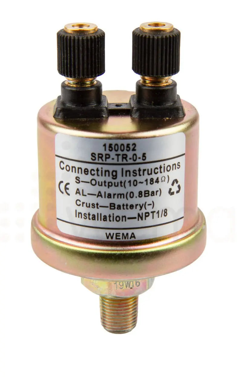 YAĞ BASINÇ SENSÖRÜ DUAL ALARMLI 5 BAR 1/8''-27NPT WEMA