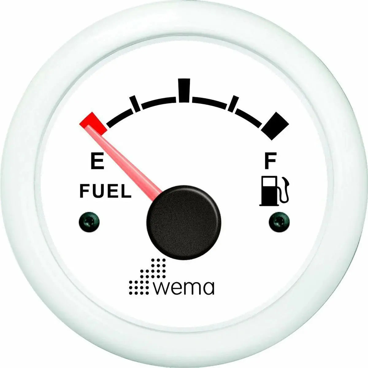 YAKIT TANKI SEVİYE GÖSTERGESİ 52 mm BEYAZ/BEYAZ WEMA