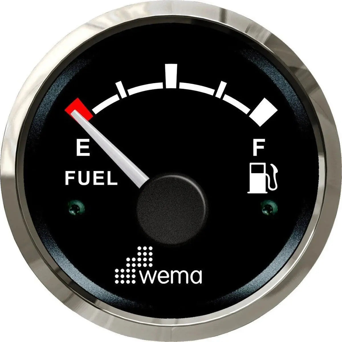YAKIT TANKI SEVİYE GÖSTERGESİ 52 mm KROM/SİYAH WEMA