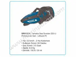 Yamaha Sea Scooter 220 Profesyonel Seri- Lithium Pil Yamaha