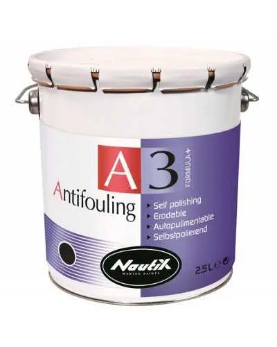Zehirli Boya A3 Formula+ Siyah 2,5lt NAUTIX PAINTS